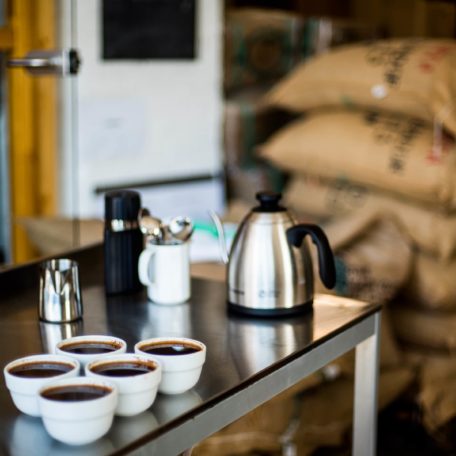 cupping und Qualitätskontrolle