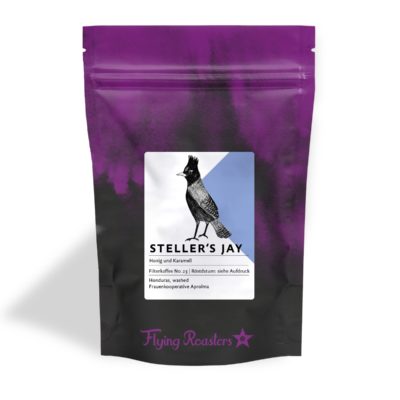 Kaffeetüte für Filterkaffee Steller's Jay von Frauenkooperative in Honduras