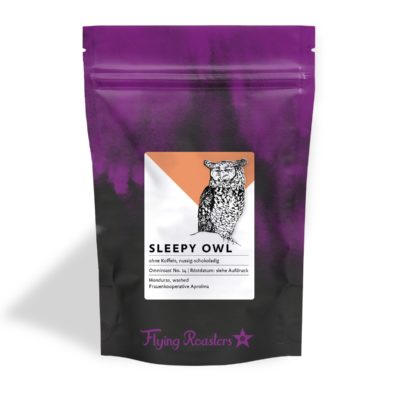 Kaffeetüte für Sleepy Owl – Entkoffeinierter Kaffee (Decaf)